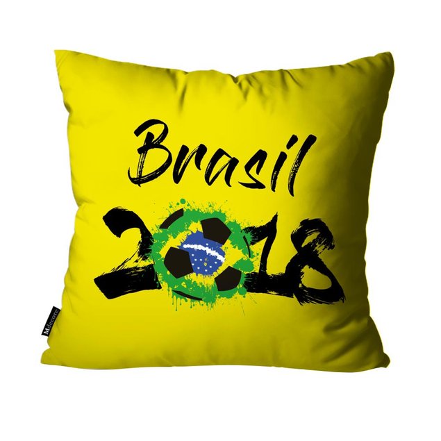 Capa para Almofada Xadrez Brasil Colorida