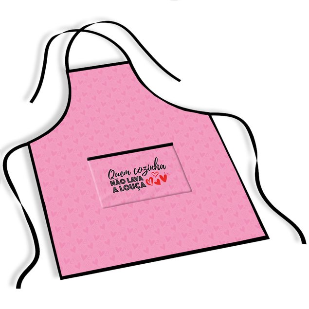 avental mdecore cozinha rosa ave0043