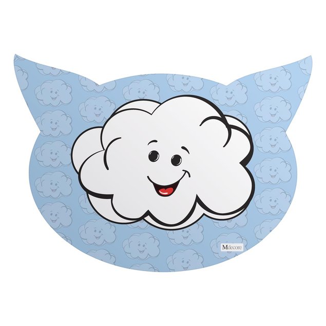 tapete pet mdecore cabeca de gato nuvem azul pet2204 tp 1