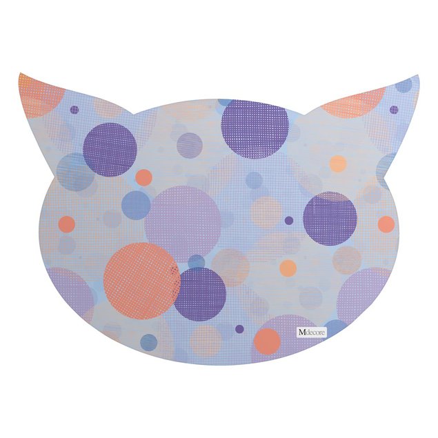 tapete pet mdecore cabeca de gato geometrico colorido pet2210 tp 1
